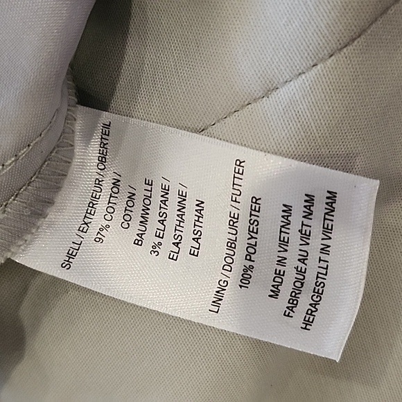 Bone White Kate Bi Stretch Cropped Dress Pants Size 6 - Picture 15 of 16